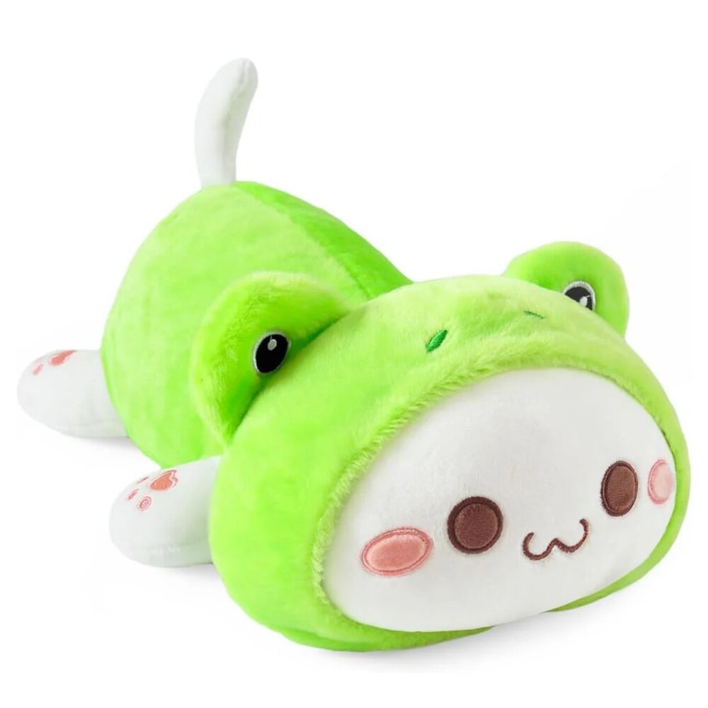 Green Frog Cat Plush Toy